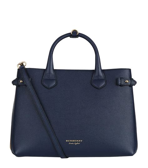 burberry medium banner tote blue